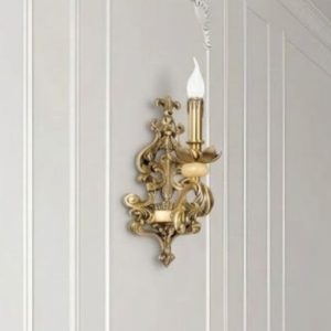Đèn vách đồng nguyên chất thiết kế tay nến,chao đá cẩm thạch VD-167 (Sao chép)