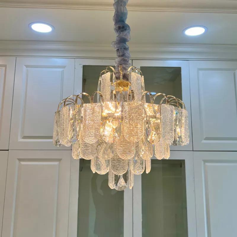 Đèn chùm thiết kế pha lê hiện đại dáng tròn DC-2445 - Hình ảnh 4