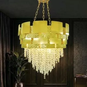 Đèn chùm thiết kế phale hiện đại dáng tròn dây xích DC-2457