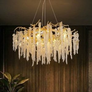 Đèn chùm thiết kế phale hiện đại dáng tròn hình lá DC-2464