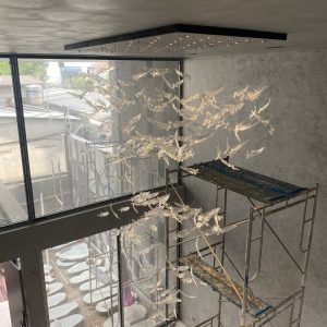 Đèn chùm lông vũ thiết kế DTK-01