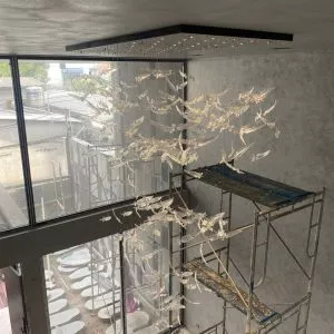 Đèn chùm lông vũ thiết kế DTK-01