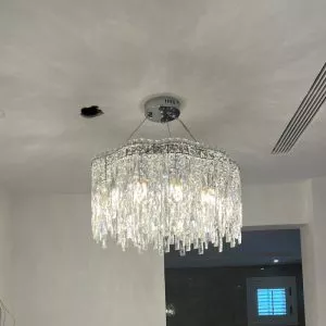Đèn chùm thiết kế pha lê hiện đại dáng tròn DC-2454