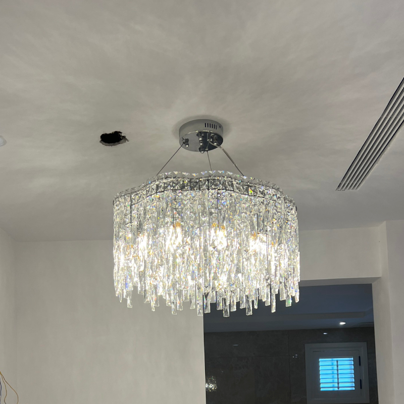 Đèn chùm thiết kế pha lê hiện đại dáng tròn DC-2454 - Hình ảnh 2