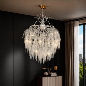 Đèn chùm thiết kế phale hiện đại dáng tròn lá rủ DC-2465