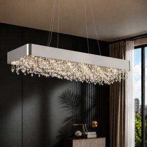 Đèn chùm thiết kế pha lê hiện đại thả ngang DC-2460