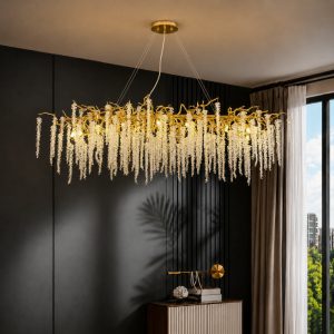 Đèn chùm thiết kế phale hiện đại thả ngang hình lá DC-2463