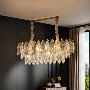 Đèn chùm thiết kế phale hiện đại thả ngang kiểu lá DC-2450