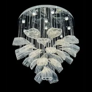 Đèn chùm thông tầng – sảnh thiết kế hiện đại hình lá DTT-155