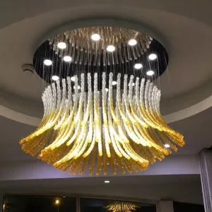 Đèn thả bó lúa thủy tinh nghệ thuật DTK-20