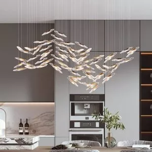 Đèn thả hạt gạo thủy tinh nghệ thuật DTK-24