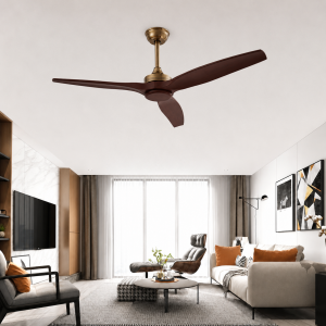 Quạt trần 3 cánh nhựa giả gỗ – Thiết kế hiện đại tối giản QT-32