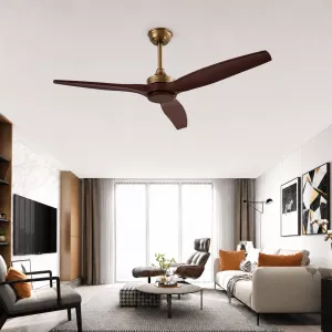 Quạt trần 3 cánh nhựa giả gỗ – Thiết kế hiện đại tối giản QT-32