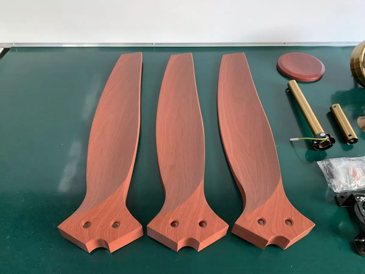 Quạt trần 3 cánh nhựa giả gỗ - Thiết kế hiện đại tối giản QT-32 - Hình ảnh 6