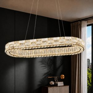 Đèn chùm pha lê hiện đại, sang trọng cho phòng khách DC-2467