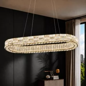Đèn chùm pha lê hiện đại, sang trọng cho phòng khách DC-2467