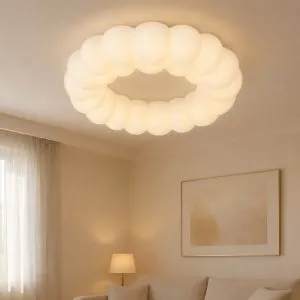 Đèn ốp trần hiện đại, thiết kế vòng bong bóng OT-121