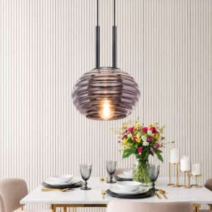 Đèn thả Decor – Thiết kế chao thủy tinh vân sóng TDC-368
