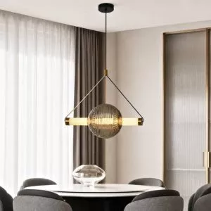 Đèn thả Decor – Thiết kế quả cầu phối thanh ngang TDC-369