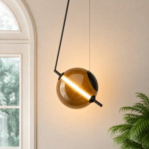 Đèn thả Decor – Thiết kế thủy tinh cầu xuyên tâm phá cách TDC-367