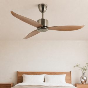 Quạt trần 3 cánh nhựa giả gỗ, thiết kế hiện đại QT-37