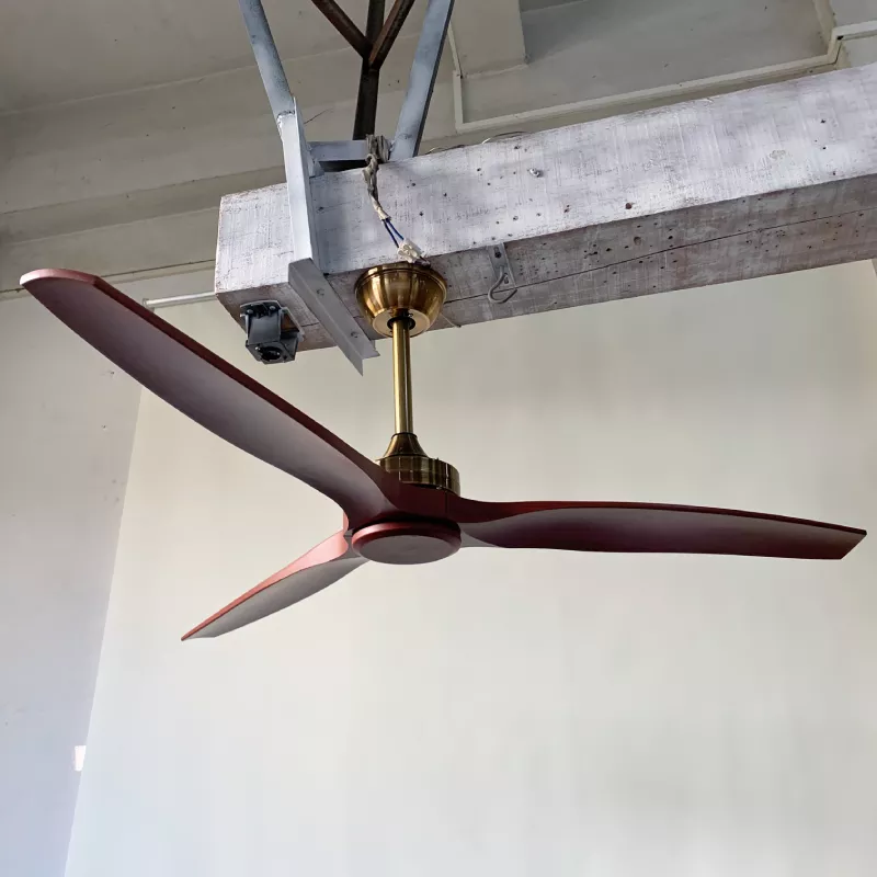 Quạt trần 3 cánh nhựa giả gỗ - Thiết kế hiện đại tối giản QT-32 - Hình ảnh 4