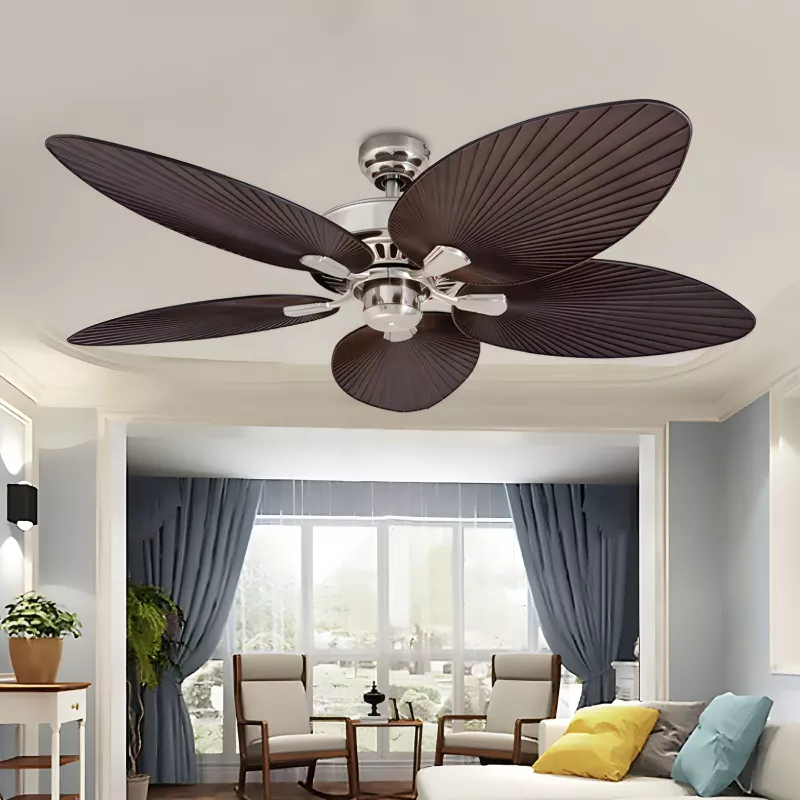 Quạt trần 5 cánh thiết kế hình lá phong cách cổ điển QT-99