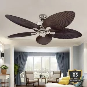 Quạt trần 5 cánh thiết kế hình lá phong cách cổ điển QT-99