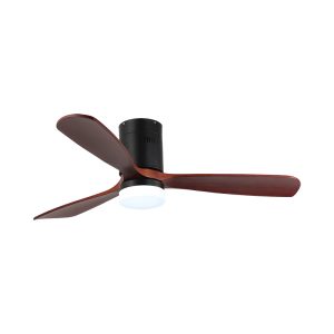 Quạt trần đèn sát trần 3 cánh gỗ cao cấp QT-41