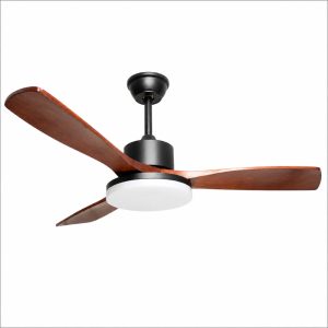 Quạt trần đèn thiết kế 3 cánh gỗ tối giản, hiện đại QT-225