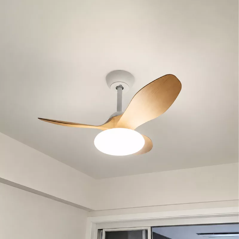 Quạt trần đèn thiết kế 3 cánh nhựa tối giản, hiện đại QT-203 - Hình ảnh 3
