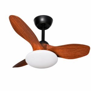 Quạt trần đèn thiết kế 3 cánh nhựa tối giản, hiện đại QT-204