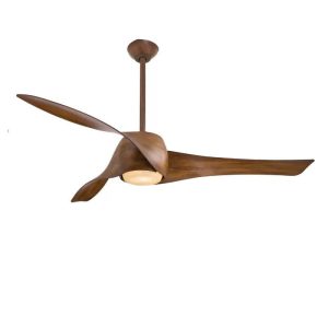 Quạt trần đèn, thiết kế 3 cánh uốn nghệ thuật QT-61