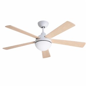 Quạt trần đèn thiết kế 5 cánh gỗ tối giản, hiện đại QT-239