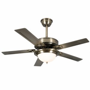 Quạt trần đèn thiết kế 5 cánh kim loại tối giản, hiện đại QT-240