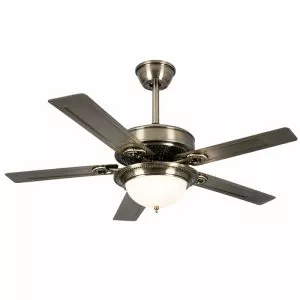 Quạt trần đèn thiết kế 5 cánh kim loại tối giản, hiện đại QT-240