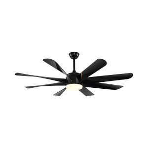 Quạt trần đèn thiết kế 8 cánh, phong cách Bắc Âu QT-35