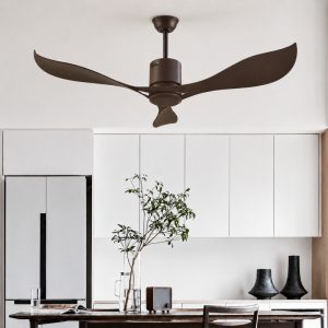 Quạt trần thiết kế 3 cánh dáng uốn lượn nghệ thuật QT-36