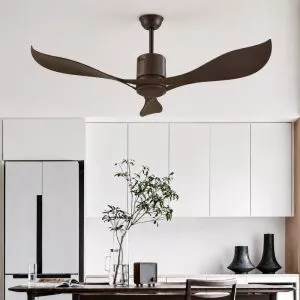 Quạt trần thiết kế 3 cánh dáng uốn lượn nghệ thuật QT-36