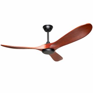 Quạt trần thiết kế 3 cánh gỗ tối giản, hiện đại QT-214