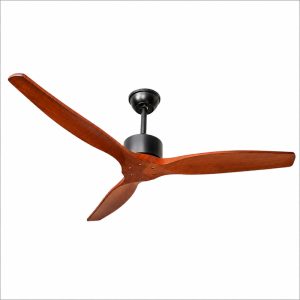 Quạt trần thiết kế 3 cánh gỗ tối giản, hiện đại QT-224