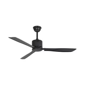 Quạt trần thiết kế 3 cánh màu đen tối giản, hiện đại QT-111