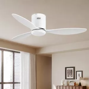 Quạt trần thiết kế 3 cánh màu trắng tối giản, hiện đại QT-105