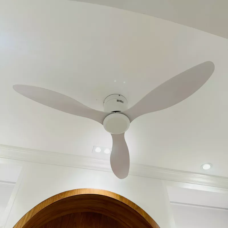 Quạt trần thiết kế 3 cánh màu trắng tối giản, hiện đại QT-105 - Hình ảnh 4
