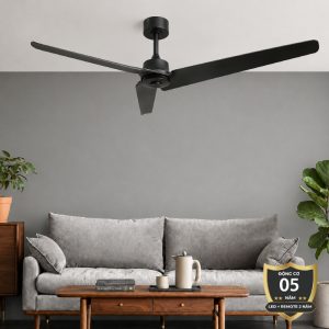 Quạt trần thiết kế 3 cánh nhựa tối giản, hiện đại QT-213