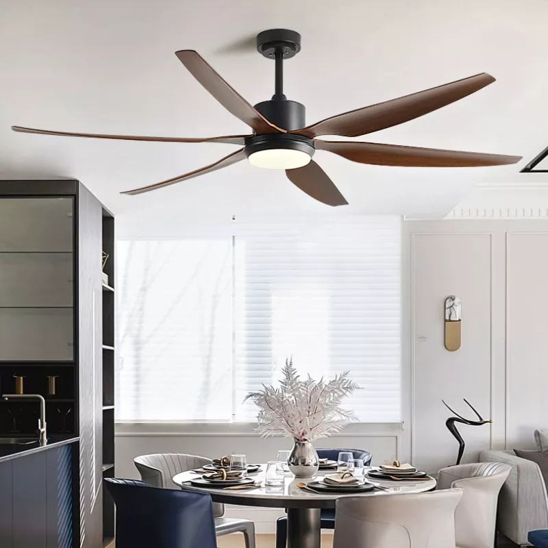 Quạt trần thiết kế 6 cánh lớn, tích hợp đèn Led cao cấp QT-47 - Hình ảnh 3