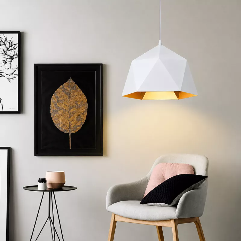 Đèn thả decor - chụp sắt lồng vàng nghệ thuật TDC-175