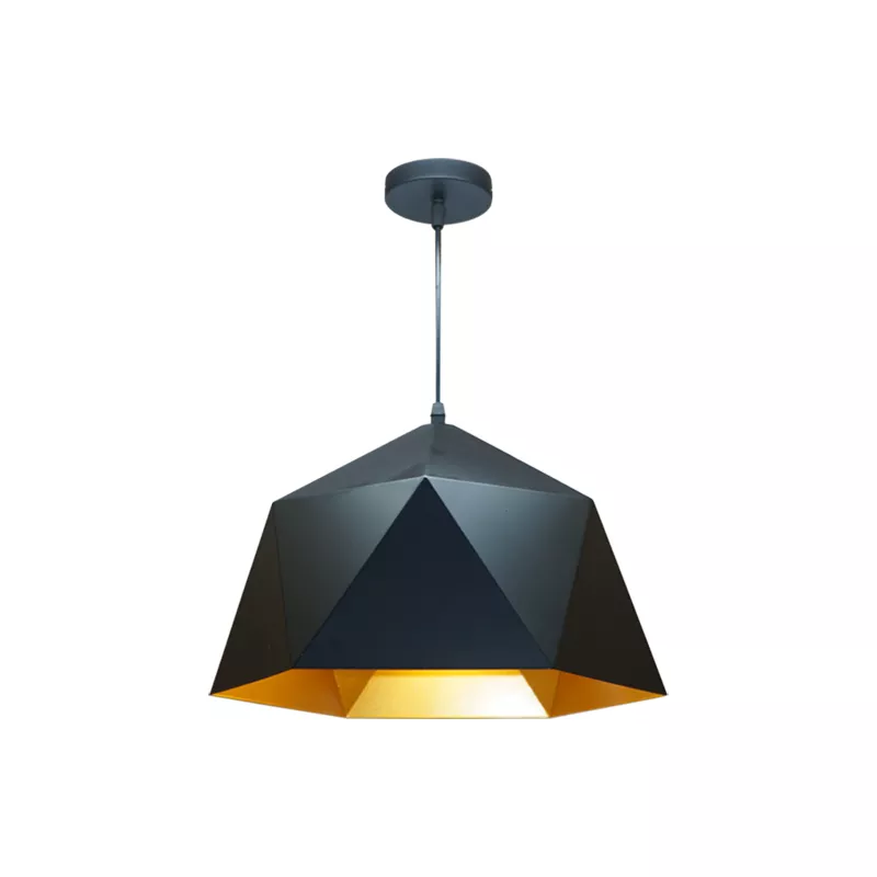 Đèn thả decor - chụp sắt lồng vàng nghệ thuật TDC-175 - Hình ảnh 3
