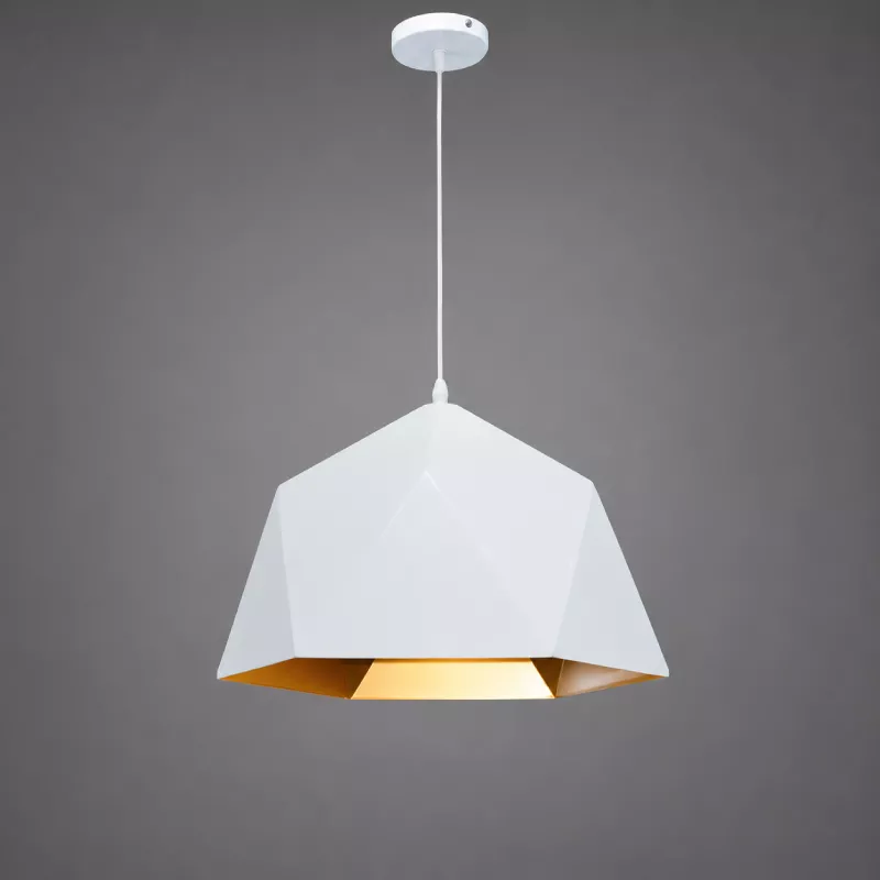 Đèn thả decor - chụp sắt lồng vàng nghệ thuật TDC-175 - Hình ảnh 2