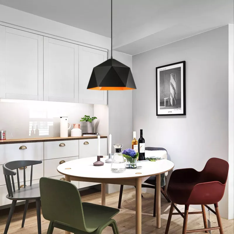 Đèn thả decor - chụp sắt lồng vàng nghệ thuật TDC-175 - Hình ảnh 4